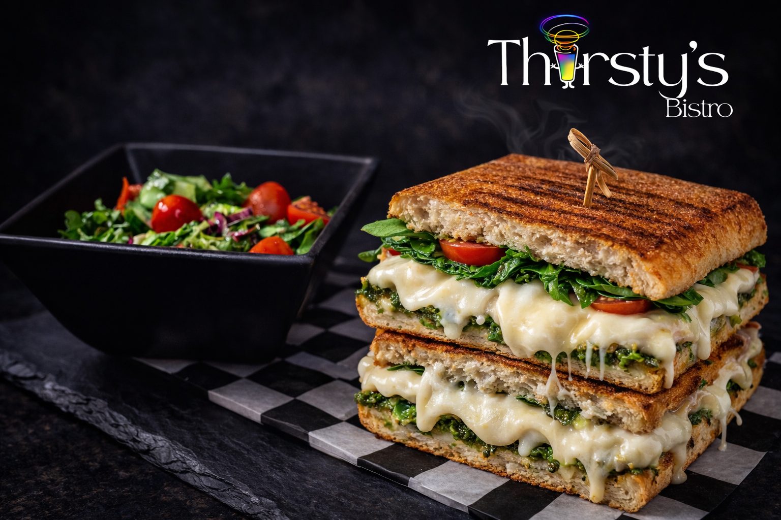 Vegetarian panini.