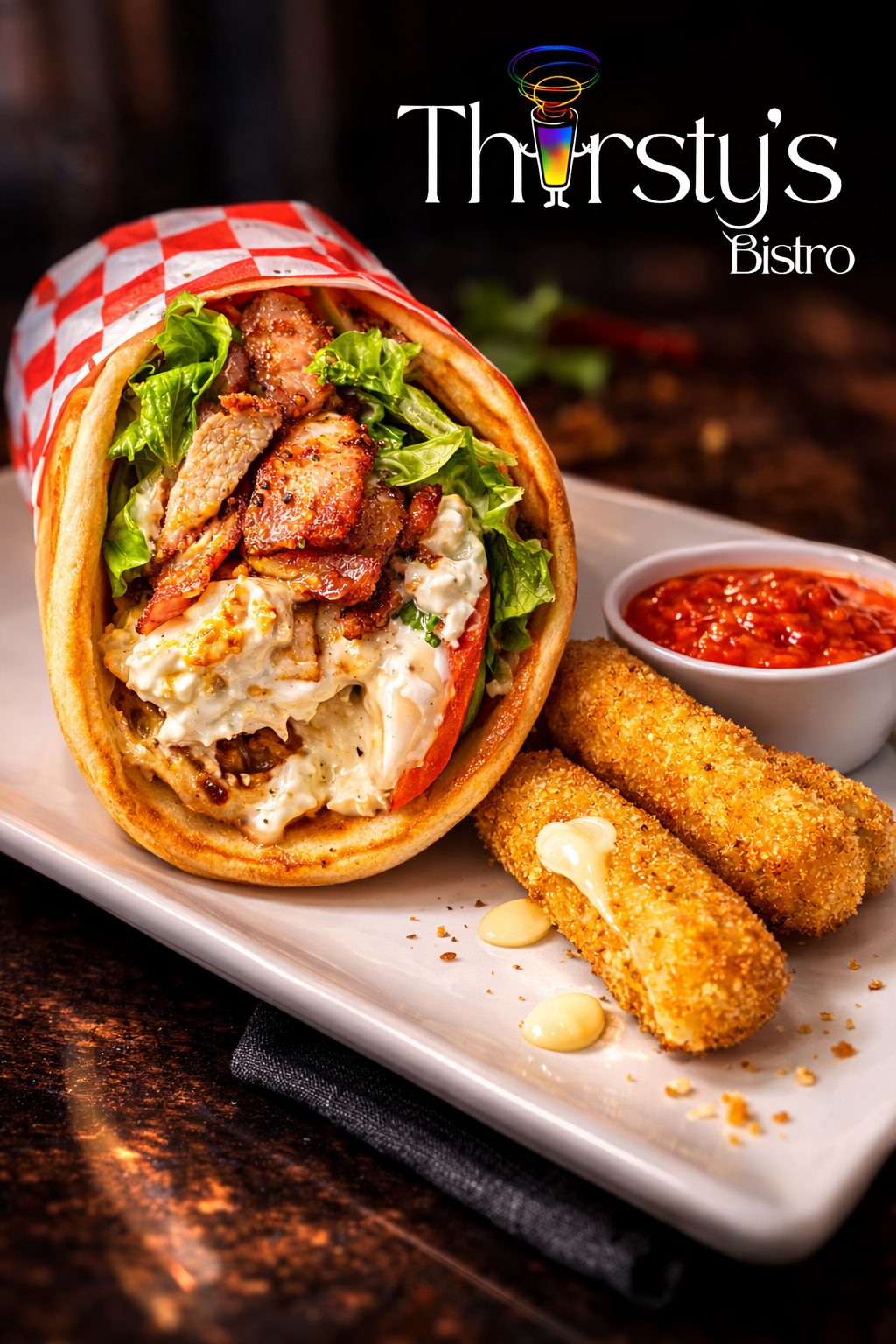 Chicken, Bacon, Ranch.